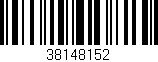 Código de barras (EAN, GTIN, SKU, ISBN): '38148152'