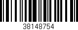 Código de barras (EAN, GTIN, SKU, ISBN): '38148754'