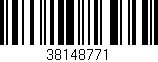 Código de barras (EAN, GTIN, SKU, ISBN): '38148771'