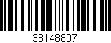 Código de barras (EAN, GTIN, SKU, ISBN): '38148807'