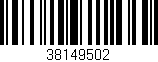 Código de barras (EAN, GTIN, SKU, ISBN): '38149502'
