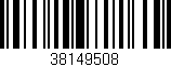 Código de barras (EAN, GTIN, SKU, ISBN): '38149508'