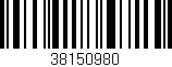 Código de barras (EAN, GTIN, SKU, ISBN): '38150980'