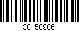 Código de barras (EAN, GTIN, SKU, ISBN): '38150986'