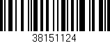 Código de barras (EAN, GTIN, SKU, ISBN): '38151124'