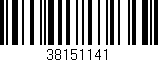 Código de barras (EAN, GTIN, SKU, ISBN): '38151141'