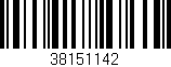 Código de barras (EAN, GTIN, SKU, ISBN): '38151142'