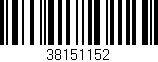 Código de barras (EAN, GTIN, SKU, ISBN): '38151152'