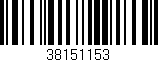 Código de barras (EAN, GTIN, SKU, ISBN): '38151153'