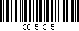 Código de barras (EAN, GTIN, SKU, ISBN): '38151315'