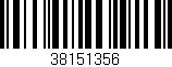 Código de barras (EAN, GTIN, SKU, ISBN): '38151356'