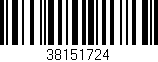 Código de barras (EAN, GTIN, SKU, ISBN): '38151724'