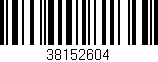 Código de barras (EAN, GTIN, SKU, ISBN): '38152604'
