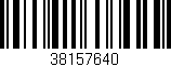 Código de barras (EAN, GTIN, SKU, ISBN): '38157640'