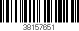 Código de barras (EAN, GTIN, SKU, ISBN): '38157651'