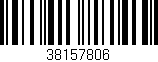 Código de barras (EAN, GTIN, SKU, ISBN): '38157806'
