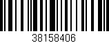 Código de barras (EAN, GTIN, SKU, ISBN): '38158406'