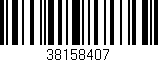 Código de barras (EAN, GTIN, SKU, ISBN): '38158407'