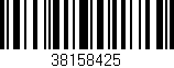 Código de barras (EAN, GTIN, SKU, ISBN): '38158425'