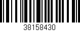 Código de barras (EAN, GTIN, SKU, ISBN): '38158430'