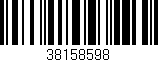 Código de barras (EAN, GTIN, SKU, ISBN): '38158598'