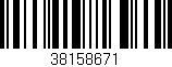 Código de barras (EAN, GTIN, SKU, ISBN): '38158671'