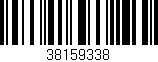 Código de barras (EAN, GTIN, SKU, ISBN): '38159338'