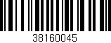 Código de barras (EAN, GTIN, SKU, ISBN): '38160045'