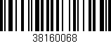 Código de barras (EAN, GTIN, SKU, ISBN): '38160068'