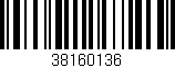 Código de barras (EAN, GTIN, SKU, ISBN): '38160136'