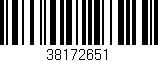 Código de barras (EAN, GTIN, SKU, ISBN): '38172651'