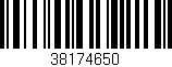 Código de barras (EAN, GTIN, SKU, ISBN): '38174650'