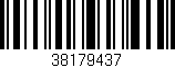 Código de barras (EAN, GTIN, SKU, ISBN): '38179437'