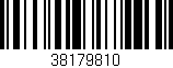Código de barras (EAN, GTIN, SKU, ISBN): '38179810'