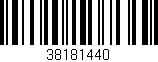 Código de barras (EAN, GTIN, SKU, ISBN): '38181440'