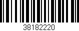 Código de barras (EAN, GTIN, SKU, ISBN): '38182220'