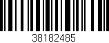 Código de barras (EAN, GTIN, SKU, ISBN): '38182485'