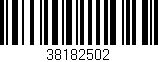 Código de barras (EAN, GTIN, SKU, ISBN): '38182502'