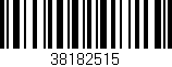 Código de barras (EAN, GTIN, SKU, ISBN): '38182515'