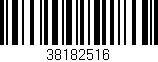 Código de barras (EAN, GTIN, SKU, ISBN): '38182516'