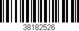 Código de barras (EAN, GTIN, SKU, ISBN): '38182526'
