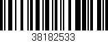 Código de barras (EAN, GTIN, SKU, ISBN): '38182533'
