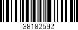 Código de barras (EAN, GTIN, SKU, ISBN): '38182592'