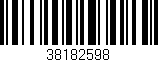 Código de barras (EAN, GTIN, SKU, ISBN): '38182598'