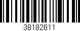 Código de barras (EAN, GTIN, SKU, ISBN): '38182611'