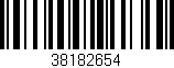 Código de barras (EAN, GTIN, SKU, ISBN): '38182654'