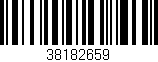 Código de barras (EAN, GTIN, SKU, ISBN): '38182659'
