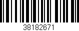 Código de barras (EAN, GTIN, SKU, ISBN): '38182671'