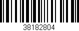 Código de barras (EAN, GTIN, SKU, ISBN): '38182804'