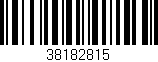Código de barras (EAN, GTIN, SKU, ISBN): '38182815'